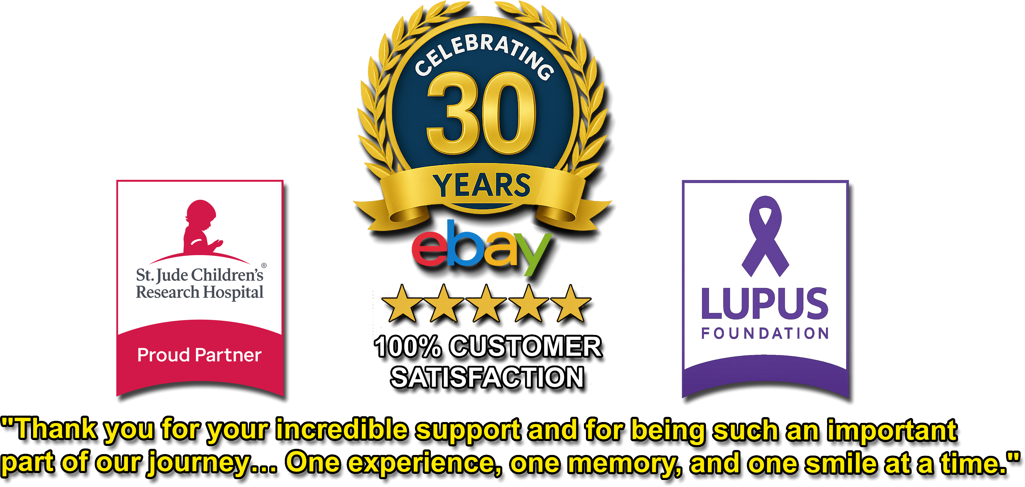 Celebrating 30 years badge